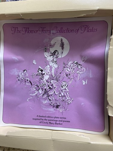 Plato de coleccionista de hadas con flor de guisante dulce Villeroy & Boch Heinrich 8" Alemania - Imagen 5 de 10