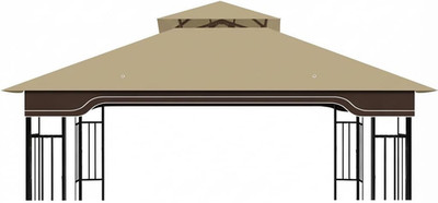 Replacement Gazebo Canopy for 10X12 Regency II Model L-GZ798PST | Heavy-Duty Rip