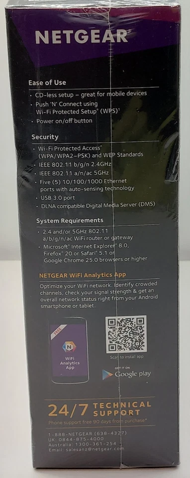 Netgear Nighthawk WiFi Range Extender AC1900 EX7000 606449105582 - Image 4 of 4