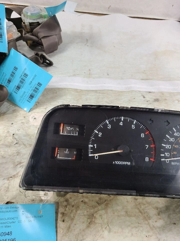 Velocímetro KPH culata solo 4 cilindros para camioneta Toyota 89-91 643442 769808-772 Foto 2 de 4