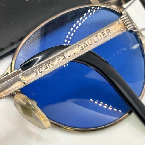 Gafas de sol Jean Paul Gaultier 56-5105 50◻︎19 135 lentes azules Japón vintage con estuche - Imagen 5 de 19
