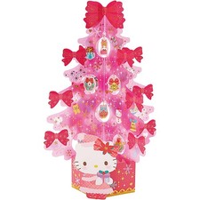 Sanrio Christmas Card Hello Kitty Pink Tree Greeting Card JX 62-3 524786