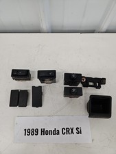 88-91 Honda Crx Dash Hole Vent Covers Set Of All 5 Black W Sunroof Defrost Oem 88-91 Honda Crx Dash Hole Vent Covers Set Of All 5 Black W Sunroof Defrost Oem