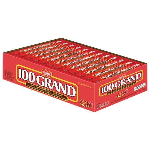 Nestle 100 GRAND Chocolate Candy Bars, Full Size, 1.5 Oz, 36/carton - Picture 2 of 3