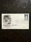 BOB FELLER Signed FDC Babe Ruth Stamp First Day Cover Cleveland Indians Auto JSA