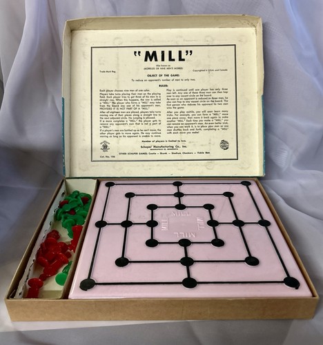 Vintage "Schaper’s Mill Game" board game Complete in box W/ Pink Board A - Picture 9 of 12