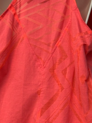 Energie Active Juniors' Diana Cowl-Neck Burnout Tank Top , Coral, Sz. M - Picture 10 of 11