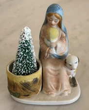 Vintage Ceramic JASCO Luvkin Friends Christmas Nativity Figurine