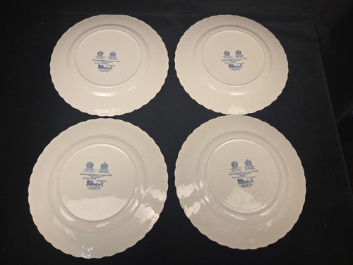Juego de 4 platos de cena Johnson Bros Blue Coaching Scenes 10" W azul cobalto - Imagen 10 de 10