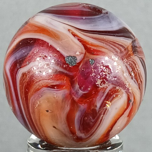 Vintage Akro Slag Marble .61 Inches Near-Mint Condition Combined Shipping - Picture 12 of 20