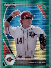 2021 Panini Prizm Draft Picks - Mike Jarvis #PDP163 Green Pulsar Prizm (RC)