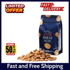 Organic Bitter Raw Apricot Kernel Premium Seeds 16oz Gluten Free Vegan USDA 1 lb