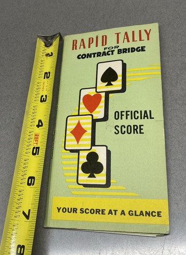 Vintage Contract Bridge Rapid Tally Folder Score Calculator - Picture 2 of 6