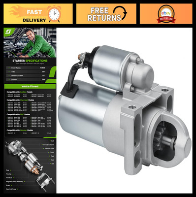 New High-Performance Starter for GMC Sierra, Chevy Silverado, Cadillac Escalade,