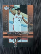 LEBRON JAMES 2003-04 UPPER DECK ROOKIE EXCLUSIVES STAR ROOKIE #1 CAVALIERS RC