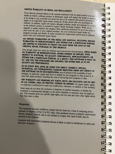 Apple Macintosh Plus Owner’s Guide VTG 1988 Manual 030-3294-B Original Owner - Picture 2 of 5