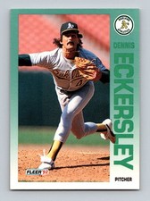 1992 FLEER #255b Dennis Eckersley