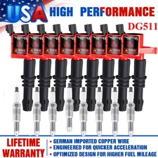8 Ignition Coils & Spark Plugs For FORD F150 F250 6.8L 5.4L 2004 2005 2006-2010