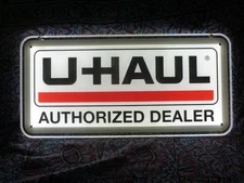 U-HAUL Rentals Authorized Dealer Double Sided Lighted SIGN 23” X 11” Window Sign