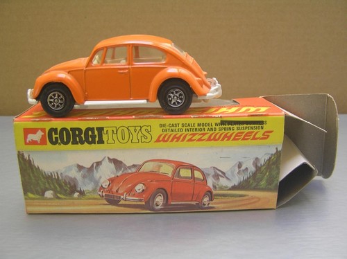 Corgi Toys 383 Volkswagen VW 1200 Beetle 1/43 scale made in Great Britain MIB - Picture 2 of 12