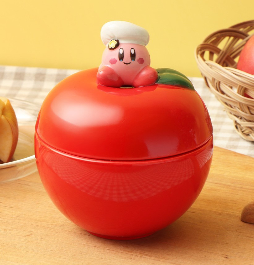 Kirby Café Japón Exclusivo Manzana Cocotte Cerámica Joyero Vajilla Oficial