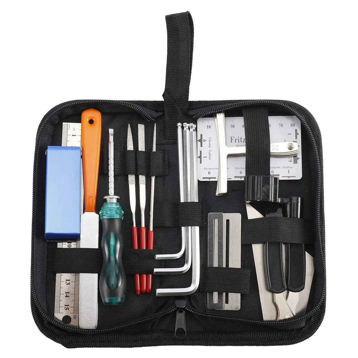 Guitar Repairing Maintenance Tool Kit String Organizer String Action Ruler Tool