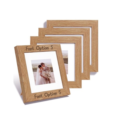 Personalised Wooden Photo Frame Custom Engraved Any Text Birthday Wedding Gift - Picture 13 of 15
