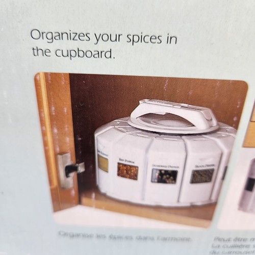 Spice Rack SELECT-A-SPICE Adjust-A-Spoon Carousel Under Cabinet Mount Stackable - Picture 7 of 9