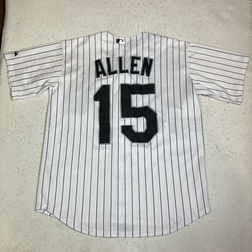 Maglia Chicago White Sox Dick Allen #15 uomo M Majestic MLB camicia con bottoni - Foto 6 di 9