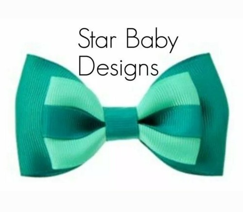 NWT Gymboree Green Bow Vintage Hair Clip Barrettes Island Cruise - Picture 2 of 2