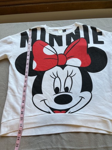 Minnie Mouse Disney Crewneck Sweatshirt White Mickey Co M Cartoon - Picture 5 of 7