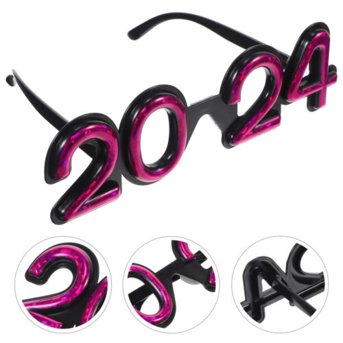 Faites la fête avec des accessoires de costume du Nouvel An 2024 - lunettes en plastique ! - Photo 1/19