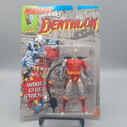 Toy Biz 1992 Marvel Super Heroes Deathlok 5" Action Figure with Weapon NEW