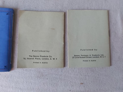 Vintage 1933 GAMES Book Patience WD & HO Wills & Benno Patience Books - Imagen 9 de 9