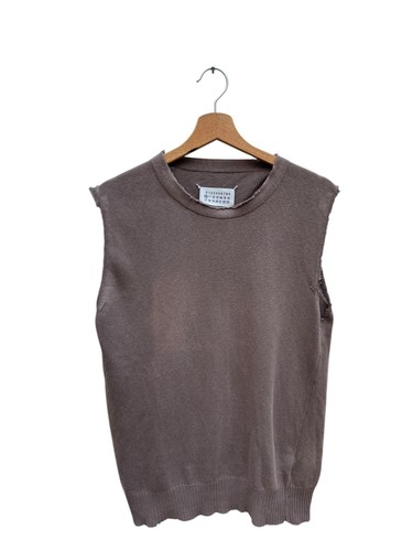 Martin Margiela SS 2006 Distressed Sleeveless sweater Size S