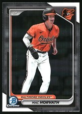 2024 Bowman #BCP-6 Mac Horvath Chrome Prospects Baltimore Orioles