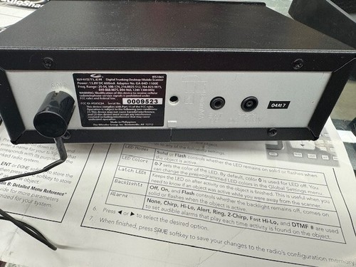 Whistler WS1065 Digital Trunking Base Desktop Mobile Scanner Police Fire EMT - Zdjęcie 3 z 3