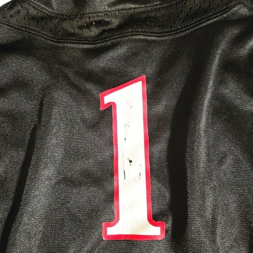 Under Armour Texas Tech Red Raiders Jersey Toddler 18M Blk #1 HeatGear Football - Picture 6 of 8