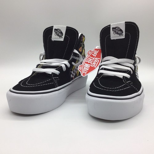 VANS SK8-HI PLATFORM COLORFUL POPPY (CHECKERBOARD) SNEAKERS/SHOES Women’s 7, NEW - Picture 3 of 8