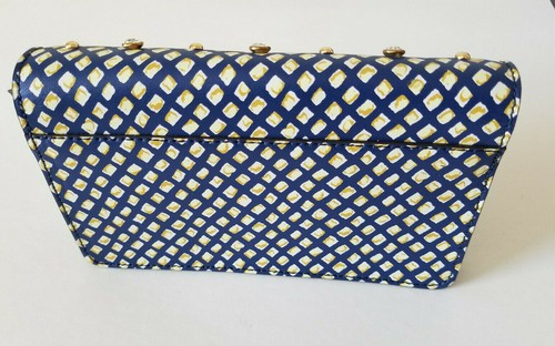Bolso bandolera de cadena pequeña Banana Republic, Embellished, Cuero, Multicolor, NWT - Imagen 8 de 12