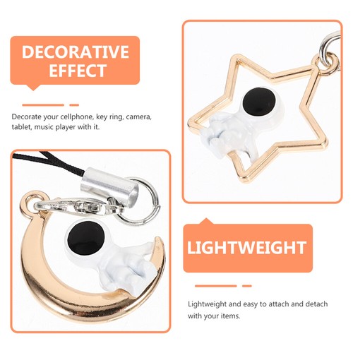 2 Pcs Zubehör Für Mobiltelefone Fräulein Mann Telefon-Charm-Anhänger Charme - Zdjęcie 9 z 12