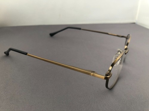 Unisex Glasses Frame. Antique Gold Oval Shape. Brand New, Unworn - Picture 5 of 7
