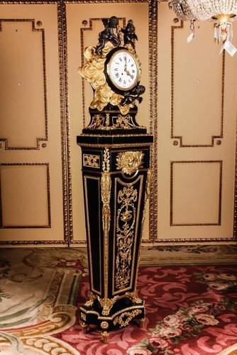 Q' Regulateur / Standuhr nach antikem Jean-Henri Riesener Stil des 18.JH. Bronze - 第 2/6 張圖片