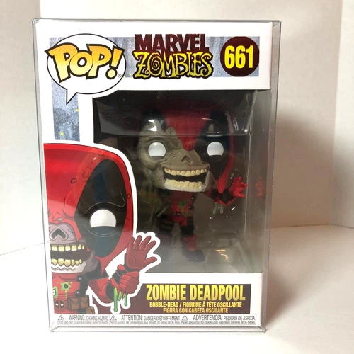 Funko Pop! Marvel   Zombie Deadpool #667 Collector Corps Excl w/ protector