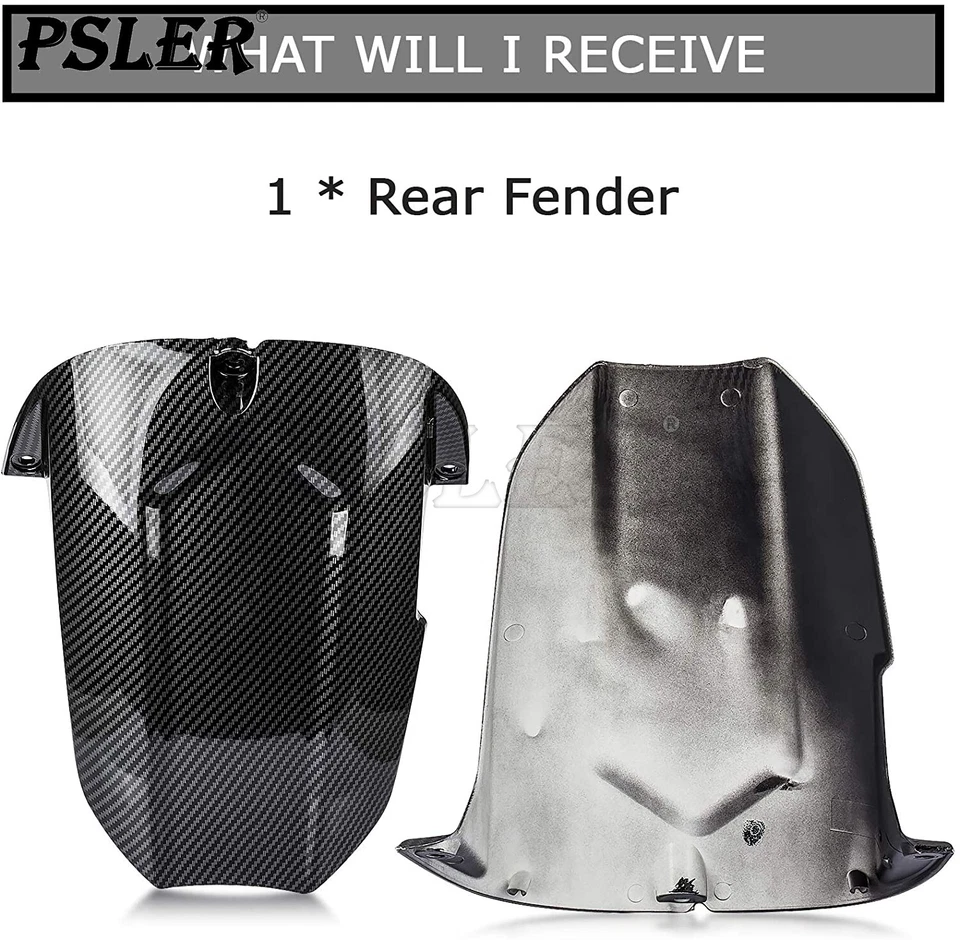 For Yamaha YZF R6 2003-2005 R6S 2006-2009 Carbon Rear Fender Tire Hugger Kit Foto 4 de 4