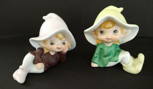 Two Home Interior Homco Pixie Elf Elves Fairy 5213 | eBay