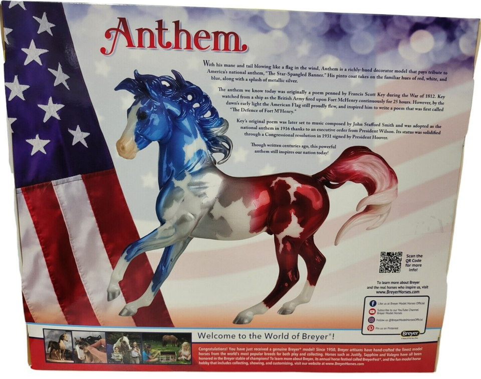 Breyer Horse Anthem Decorator Patriotic Americana Horse Ethereal Mold