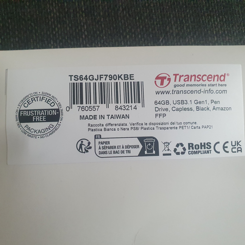 💥Job Lot!!! 10 x Transcend USB 3.1 - Mixed 16gb/32gb/64gb - Afbeelding 4 van 4
