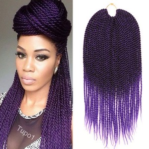 18 Crochet Braids Kanekalon Braiding Hair Ombre Purple Senegalese Image Is Loading 18 034 Crochet Braids Kanekalon Braiding Hair Ombre