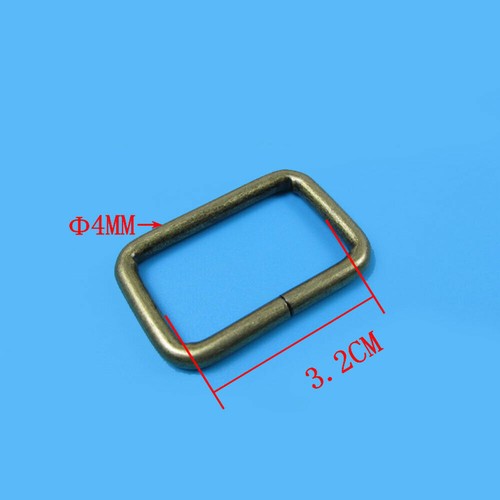 Metal Wire Rectangle Ring Belt Bag Loops For Strapping 20mm 25mm 32mm 38mm 50mm - Picture 9 of 14